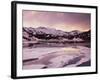 California, Sierra Nevada, Inyo Nf, Sunset over Frozen Ellery Lake-Christopher Talbot Frank-Framed Photographic Print