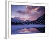 California, Sierra Nevada, Inyo Nf, Sunset over Frozen Ellery Lake-Christopher Talbot Frank-Framed Photographic Print