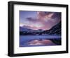 California, Sierra Nevada, Inyo Nf, Sunset over Frozen Ellery Lake-Christopher Talbot Frank-Framed Photographic Print