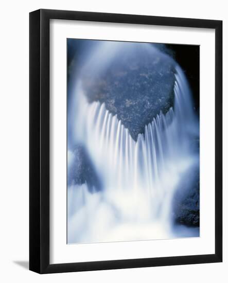 California, Sierra Nevada, Inyo Nf, Water Flowing over a Rock-Christopher Talbot Frank-Framed Photographic Print