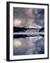 California, Sierra Nevada, Mammoth Peak Reflecting in a Frozen Lake-Christopher Talbot Frank-Framed Photographic Print