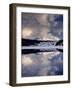 California, Sierra Nevada, Mammoth Peak Reflecting in a Frozen Lake-Christopher Talbot Frank-Framed Photographic Print