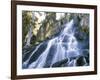 California, Sierra Nevada Mountains. a Waterfall and Rocks-Christopher Talbot Frank-Framed Photographic Print