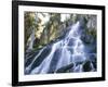 California, Sierra Nevada Mountains. a Waterfall and Rocks-Christopher Talbot Frank-Framed Photographic Print