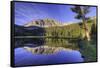 California, Sierra Nevada Mountains. Calm Reflections in Grass Lake-Dennis Flaherty-Framed Stretched Canvas