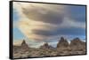 California, Sierra Nevada Mountains. Clouds over the Alabama Hills-Don Paulson-Framed Stretched Canvas
