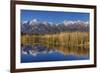 California, Sierra Nevada Mountains. Mountains Reflect in Billy Lake-Jaynes Gallery-Framed Photographic Print