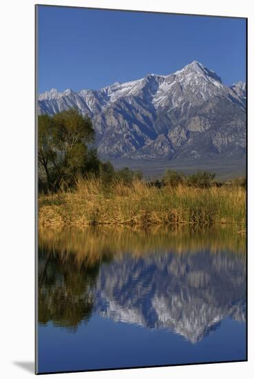 California, Sierra Nevada Mountains. Mt. Williamson Reflects in Lake-Jaynes Gallery-Mounted Photographic Print