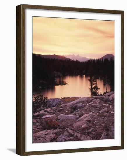 California, Sierra Nevada Mountains, Sunset over Skelton Lake, Inyo Nf-Christopher Talbot Frank-Framed Premium Photographic Print