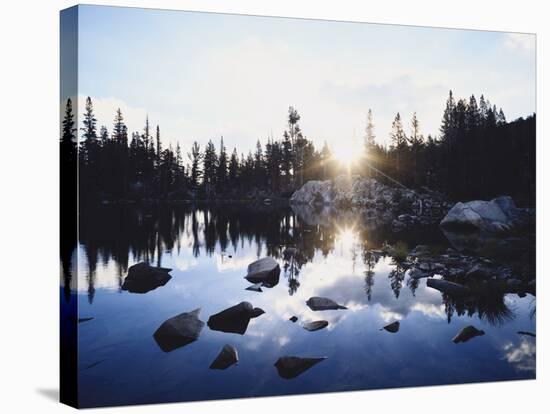 California, Sierra Nevada Mountains, Sunset over Skelton Lake, Inyo Nf-Christopher Talbot Frank-Stretched Canvas