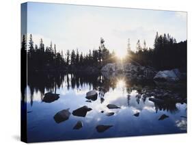 California, Sierra Nevada Mountains, Sunset over Skelton Lake, Inyo Nf-Christopher Talbot Frank-Stretched Canvas