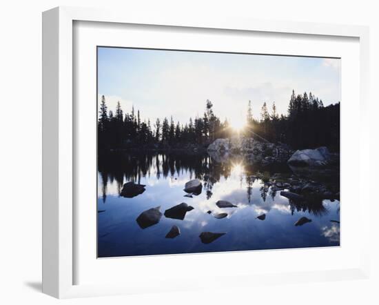 California, Sierra Nevada Mountains, Sunset over Skelton Lake, Inyo Nf-Christopher Talbot Frank-Framed Premium Photographic Print