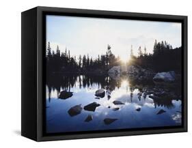 California, Sierra Nevada Mountains, Sunset over Skelton Lake, Inyo Nf-Christopher Talbot Frank-Framed Stretched Canvas