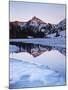 California, Sierra Nevada Mts, Dana Peak Reflecting in a Frozen Lake-Christopher Talbot Frank-Mounted Premium Photographic Print