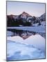 California, Sierra Nevada Mts, Dana Peak Reflecting in a Frozen Lake-Christopher Talbot Frank-Mounted Photographic Print