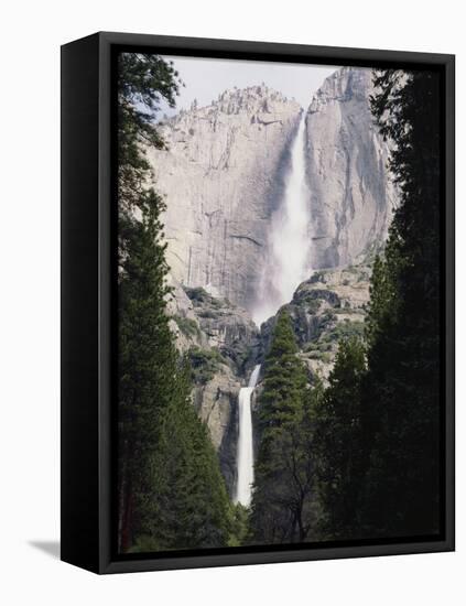 California, Sierra Nevada Mts, Yosemite National Park, Yosemite Falls-Christopher Talbot Frank-Framed Stretched Canvas