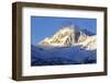 California, Sierra Nevada Range. Fresh Snow on Mountain at Sunrise-Dennis Flaherty-Framed Photographic Print