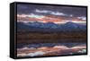 California, Sierra Nevada Range. Sierra Crest Seen from Buckley Ponds at Sunset-Jaynes Gallery-Framed Stretched Canvas