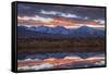 California, Sierra Nevada Range. Sierra Crest Seen from Buckley Ponds at Sunset-Jaynes Gallery-Framed Stretched Canvas