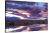 California, Sierra Nevada Range. Sierra Crest Seen from Buckley Ponds at Sunset-Jaynes Gallery-Stretched Canvas