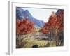 California, Sierra Nevada, Red Color Aspens Along Grant Lake, Inyo Nf-Christopher Talbot Frank-Framed Photographic Print