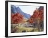 California, Sierra Nevada, Red Color Aspens Along Grant Lake, Inyo Nf-Christopher Talbot Frank-Framed Photographic Print