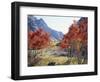 California, Sierra Nevada, Red Color Aspens Along Grant Lake, Inyo Nf-Christopher Talbot Frank-Framed Photographic Print