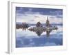 California, Sierra Nevada, Snow on Tufa Formations in Mono Lake-Christopher Talbot Frank-Framed Photographic Print