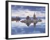 California, Sierra Nevada, Snow on Tufa Formations in Mono Lake-Christopher Talbot Frank-Framed Photographic Print