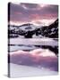 California, Sierra Nevada, Sunset, Mountains Reflecting on Ellery Lake-Christopher Talbot Frank-Stretched Canvas