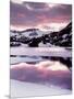 California, Sierra Nevada, Sunset, Mountains Reflecting on Ellery Lake-Christopher Talbot Frank-Mounted Photographic Print