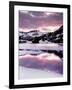 California, Sierra Nevada, Sunset, Mountains Reflecting on Ellery Lake-Christopher Talbot Frank-Framed Photographic Print