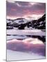 California, Sierra Nevada, Sunset, Mountains Reflecting on Ellery Lake-Christopher Talbot Frank-Mounted Photographic Print