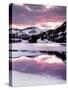 California, Sierra Nevada, Sunset, Mountains Reflecting on Ellery Lake-Christopher Talbot Frank-Stretched Canvas
