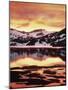 California, Sierra Nevada, Sunset, Mountains Reflecting on Ellery Lake-Christopher Talbot Frank-Mounted Photographic Print