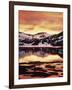 California, Sierra Nevada, Sunset, Mountains Reflecting on Ellery Lake-Christopher Talbot Frank-Framed Photographic Print