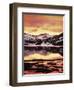 California, Sierra Nevada, Sunset, Mountains Reflecting on Ellery Lake-Christopher Talbot Frank-Framed Photographic Print