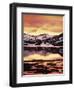 California, Sierra Nevada, Sunset, Mountains Reflecting on Ellery Lake-Christopher Talbot Frank-Framed Photographic Print