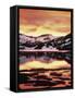 California, Sierra Nevada, Sunset, Mountains Reflecting on Ellery Lake-Christopher Talbot Frank-Framed Stretched Canvas