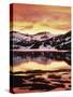 California, Sierra Nevada, Sunset, Mountains Reflecting on Ellery Lake-Christopher Talbot Frank-Stretched Canvas