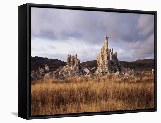 California, Sierra Nevada, Tufa Formations Along Mono Lake-Christopher Talbot Frank-Framed Stretched Canvas