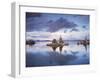 California, Sierra Nevada, Tufa Formations Reflecting in Mono Lake-Christopher Talbot Frank-Framed Premium Photographic Print