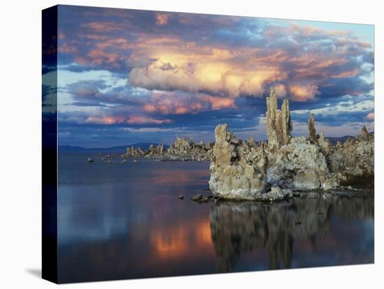 California, Sierra Nevada, Tufa Formations Reflecting in Mono Lake-Christopher Talbot Frank-Stretched Canvas