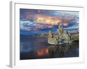 California, Sierra Nevada, Tufa Formations Reflecting in Mono Lake-Christopher Talbot Frank-Framed Photographic Print