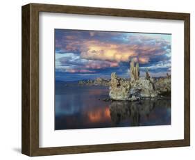 California, Sierra Nevada, Tufa Formations Reflecting in Mono Lake-Christopher Talbot Frank-Framed Photographic Print