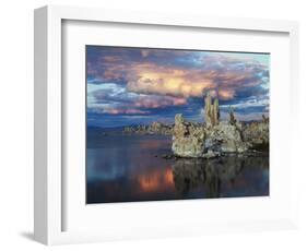 California, Sierra Nevada, Tufa Formations Reflecting in Mono Lake-Christopher Talbot Frank-Framed Photographic Print