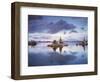 California, Sierra Nevada, Tufa Formations Reflecting in Mono Lake-Christopher Talbot Frank-Framed Photographic Print