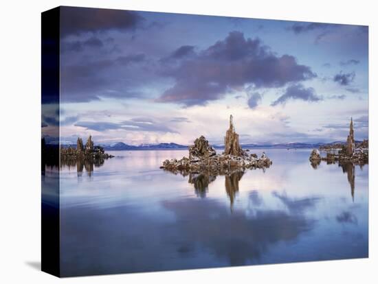 California, Sierra Nevada, Tufa Formations Reflecting in Mono Lake-Christopher Talbot Frank-Stretched Canvas