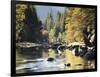 California, Sierra Nevada, Yosemite National Park, Autumn Along the Merced River-Christopher Talbot Frank-Framed Photographic Print