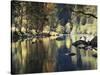 California, Sierra Nevada, Yosemite National Park, Autumn Along the Merced River-Christopher Talbot Frank-Stretched Canvas